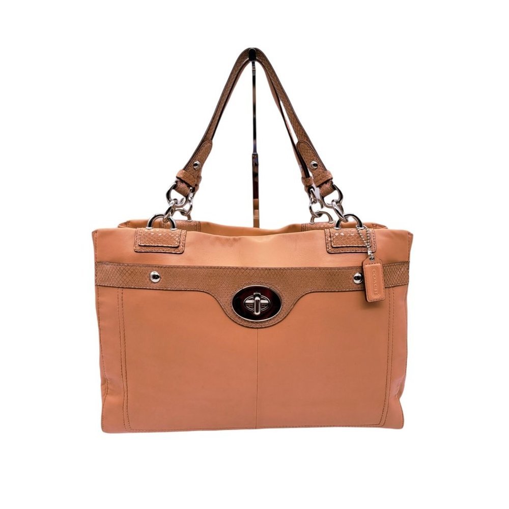 Coach Large Penelope Salmon Leather Shoulder Bag